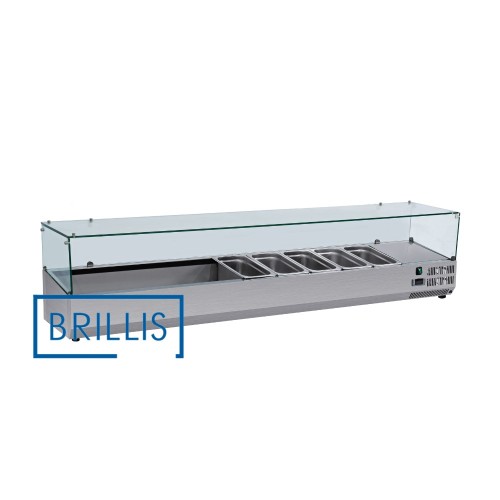 BRILLIS VRX1400/330G Refrigerated Topping Display Case