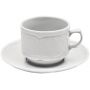 Біла чашка 1В1 з блюдцем F2393 + F2394 Alt Porcelain серія Flora