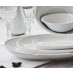 Біла чашка 1В1 з блюдцем F2393 + F2394 Alt Porcelain серія Flora