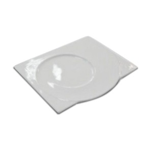 Блюдо біле прямокутне Snail Alt Porcelain Delux F2898-12