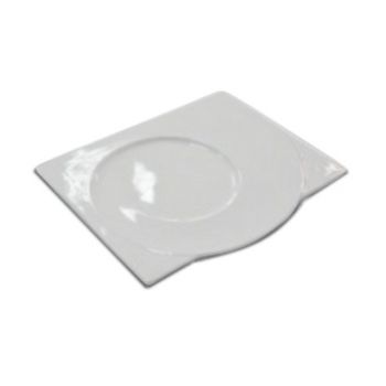 Блюдо біле прямокутне Snail Alt Porcelain Delux F2898-12