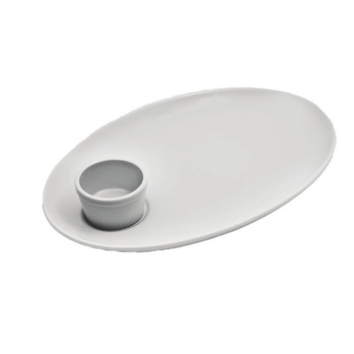 Блюдо для стейка з соусником Alt Porcelain F0715+F0716