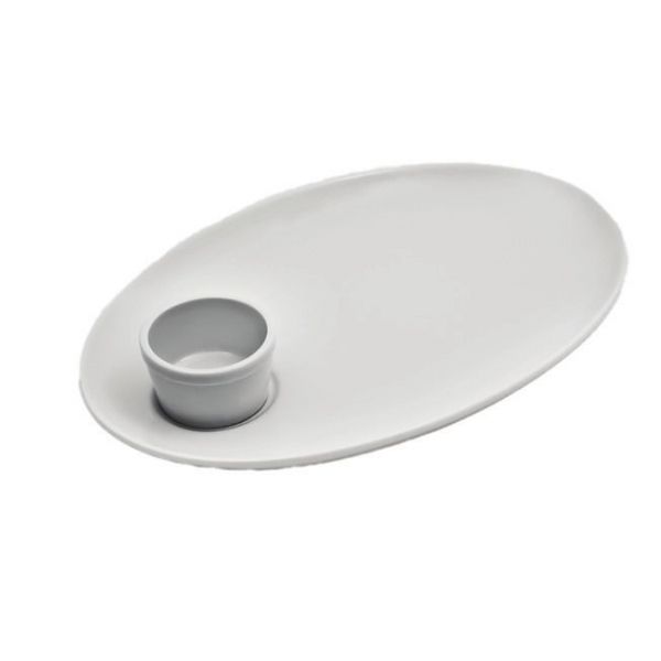 Блюдо для стейка з соусником Alt Porcelain F0715+F0716