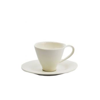 Чашка чайна з кістяного фарфору з блюдцем YF224 Alt Porcelain