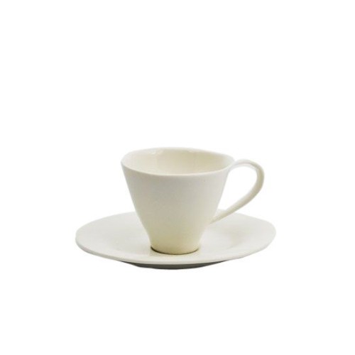 Чашка чайна з кістяного фарфору з блюдцем YF224 Alt Porcelain