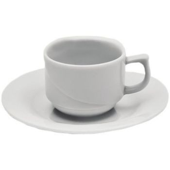 Чашка фарфорова 1В1 з блюдцем F1296 + F1297 Alt Porcelain серія Laura