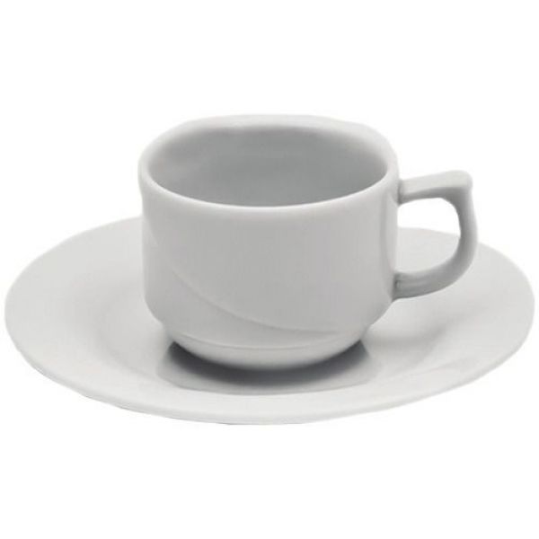 Чашка фарфорова 1В1 з блюдцем F1296 + F1297 Alt Porcelain серія Laura