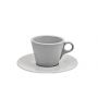 Чашка з блюдцем з фарфору Lavazza F2433 + F2434 Alt Porcelain