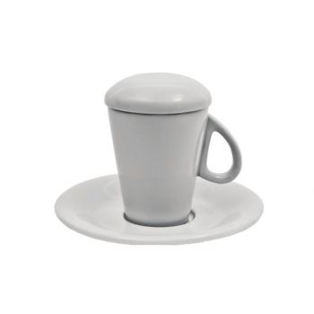 Чашка з кришкою і блюдцем порцелянові F2775 + F2776 Alt Porcelain