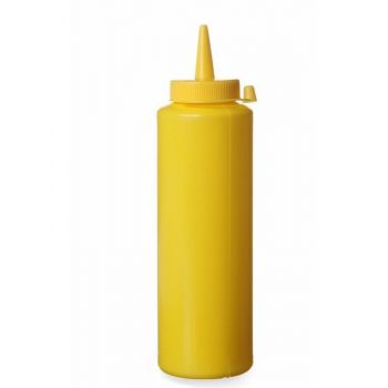Диспенсер для соусів Hendi 558003 Kitchen Line, жовтий, 0,20 л, Ø 50x185 мм
