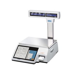 Весы торговые CAS CL5000J-IP/R, с термопечатью этикеток и стойкой