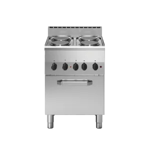 Modular F60/60CFE Electric Range, 4 Round Hotplates with Oven