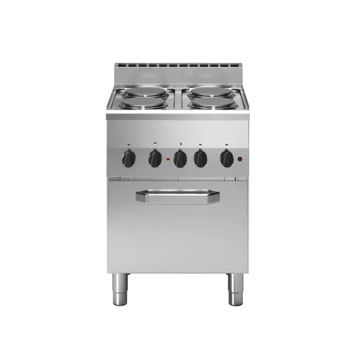 Modular F60/60CFE Electric Range, 4 Round Hotplates with Oven