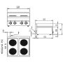 Электрическая плита Modular 60/60 PCE на 4 конфорки