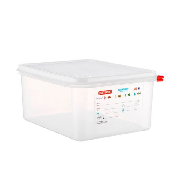 Емкость для хранения с крышкой GN 1/2 Araven 03035 (325х265х200 мм) из полипропилена