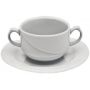 Фарфорова бульйонниця з блюдцем F1298 + F1293 Alt Porcelain серія Laura