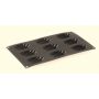 Форма силиконовая Madeleines, 70x47x17 мм, 9 шт., Hendi 676707
