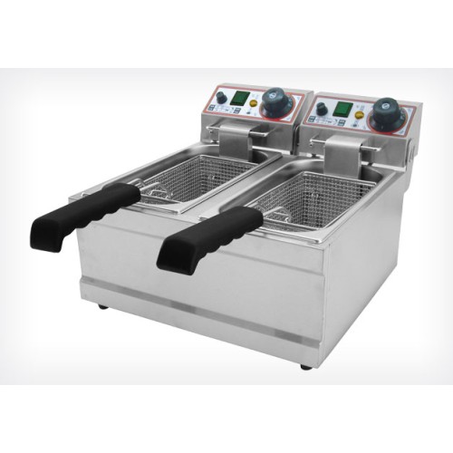 Beckers FB 4 + 4 Electric Deep Fryer