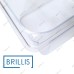Гастроємність BRILLIS P812-4C з полікарбонату, прозора GN 1/2-100 мм