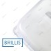 Гастроємність BRILLIS P812-4C з полікарбонату, прозора GN 1/2-100 мм