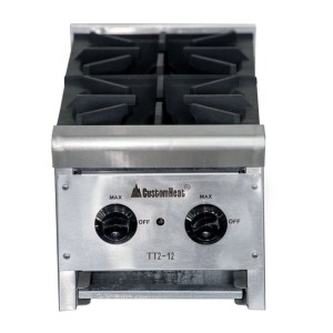 Плита газова професійна CustomHeat TT2-12, 2 конфорки, 10,1-15,0 кВт