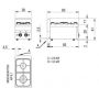 Газова плита Modular 60/30 PCG на 2 конфорки