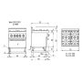 Газовая плита Modular 70/70 CFG на 4 конфорки с духовкой