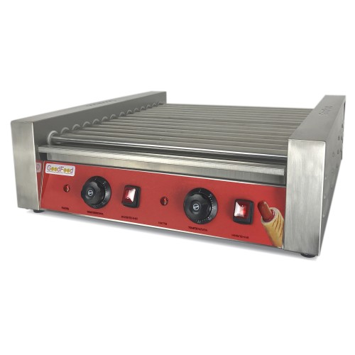 GoodFood HDRG14 RED 14-Roller Hot Dog Grill
