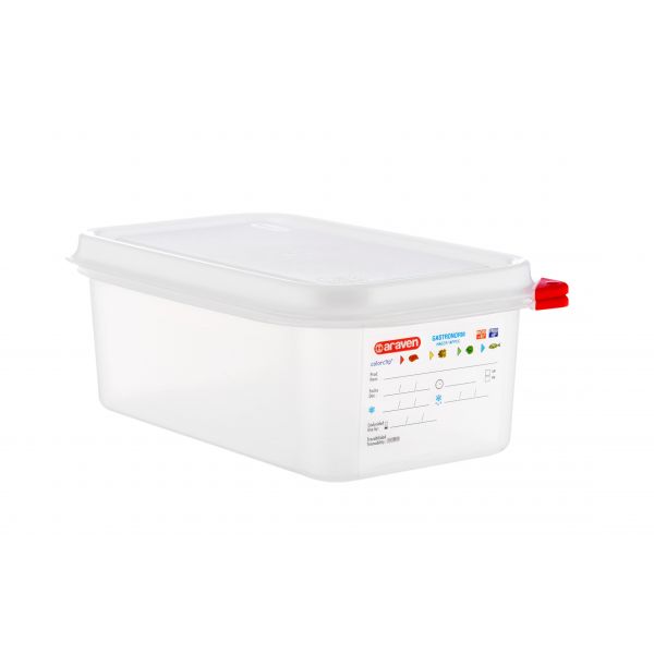 Ємність для зберігання з кришкою GN 1/4 Araven 03027 (265х162х100 мм) з поліпропілену