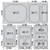 Ємність для зберігання з кришкою GN 1/4 Araven 03027 (265х162х100 мм) з поліпропілену