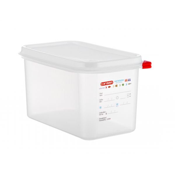 Ємність для зберігання з кришкою GN 1/4 Araven 03028 (265х162х150 мм) з поліпропілену