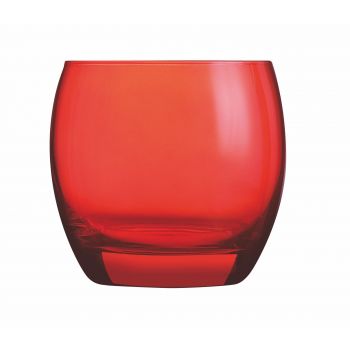 J8486 Стакан низький серія Salto color studio червоний (320 мл)