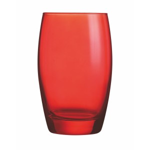 J8493 Стакан високий серія Salto color studio червоний (350 мл)