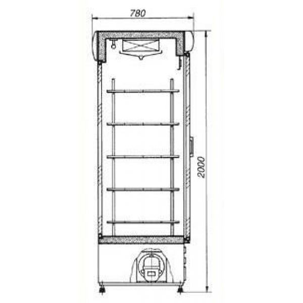 Холодильный шкаф Cold SW-1200 II DR