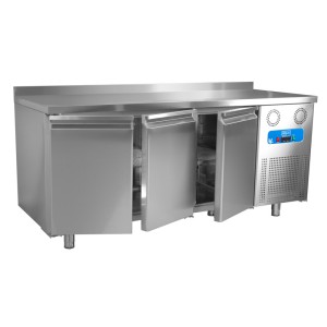 BRILLIS BGN3-R290-EF Refrigerated Prep Table, 3-Door, Stainless Steel
