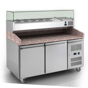 Gooder PZ2600TN Refrigerated Prep Table, Granite Top