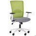 Крісло AMF Uran White, сидіння Сідней-20 / спинка сітка SL-06 салатова, арт. 297625