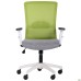 Крісло AMF Uran White, сидіння Сідней-20 / спинка сітка SL-06 салатова, арт. 297625