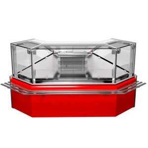 Juka FDIE Corner Refrigerated Display Case, 1.26 m² Display Area