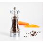 Мельница для перца прозрачная Bisetti 851 (17,5 см)