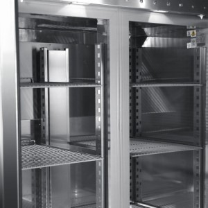 Морозильна шафа BRILLIS BL14-M-R290-EF, 2 дверцята, нержавіюча сталь
