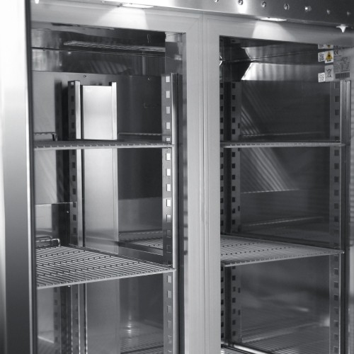 Морозильна шафа BRILLIS BL14-M-R290-EF, 2 дверцята, нержавіюча сталь