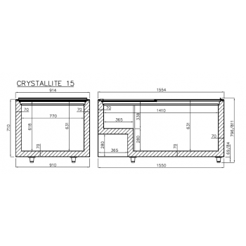 Морозильный ларь Crystal S.A. CRYSTALLITE 15