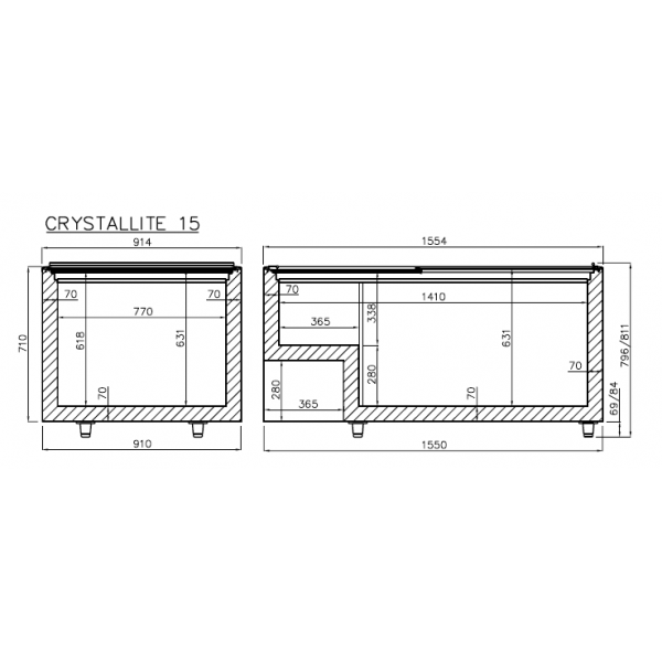 Морозильный ларь Crystal S.A. CRYSTALLITE 15
