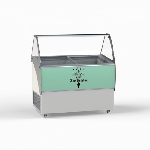 Crystal ELEGANTE-56 Premium Scoop Ice Cream Display Case, 540 L Capacity