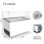 Морозильный ларь для мягкого мороженого Crystal Venus Vetrine-56
