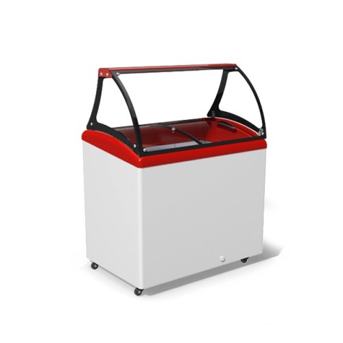 Морозильный ларь для джелато Juka M300 с платформами из нержавеющей стали
