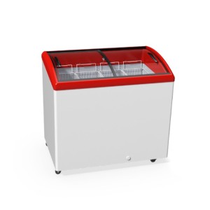 Морозильный ларь Juka M300S с наклонным стеклом и LED-подсветкой