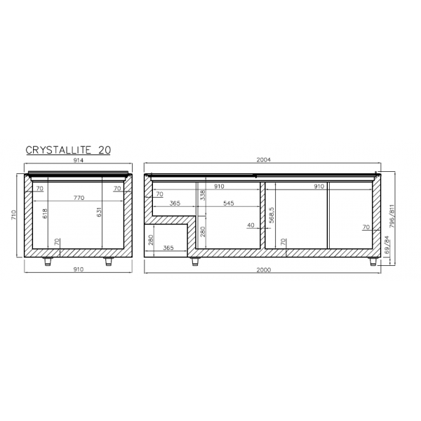 Морозильный ларь Crystal S.A. CRYSTALLITE 20