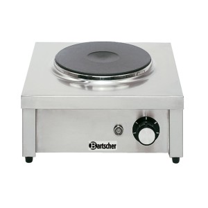 Bartscher 1K2000 105321 Countertop Electric Hob, 1 Burner 2 kW